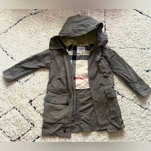 BURBERRY plaid lined Parka